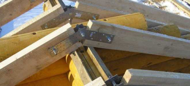 Правильное крепление стропил к срубу