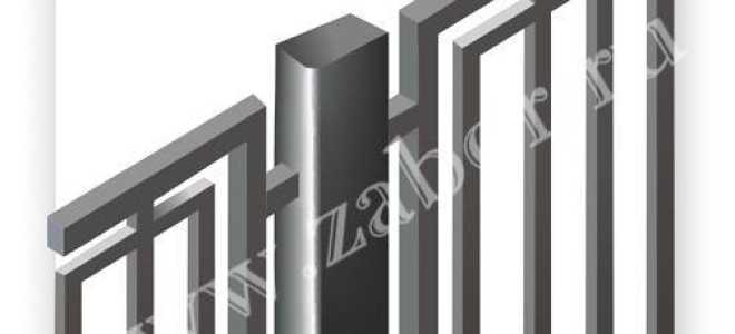 Сварной забор изготовленный из профильной трубы