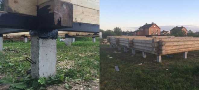 Строительство фундамента на сваях для частного дома