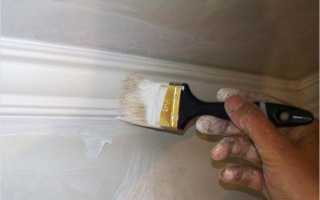 Cпособы покраски потолочного плинтуса – подготовка к окрашиванию