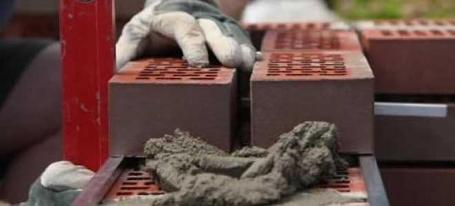 Как посчитать расход цемента на кладку кирпича